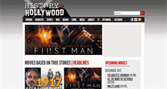 Desktop Screenshot of historyvshollywood.com