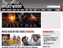 Tablet Screenshot of historyvshollywood.com
